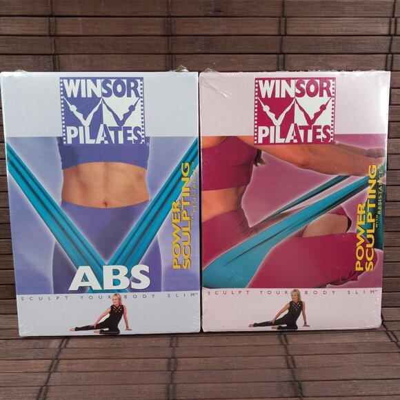 Lot 2 Winsor Pilates Power Sculpting With Resistance Abs Sculpt Your Body Slim - Picture 1 of 5